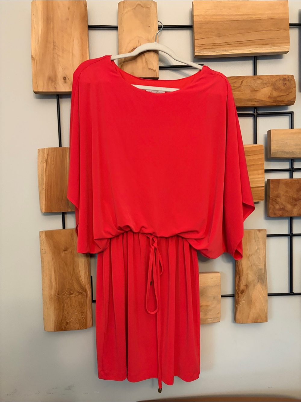 Jessica Simpson Red Mini Dress with Drawstring Waist